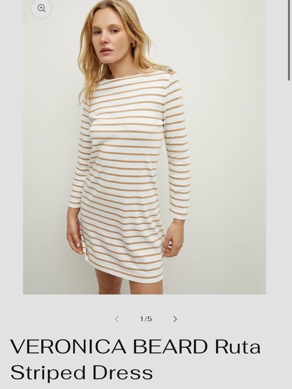 VERONICA BEARD Ruta Striped Dress XS